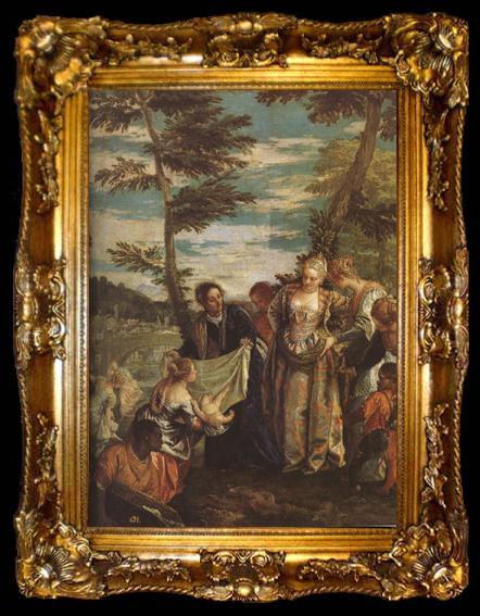 framed  Paolo  Veronese The Finding of Moses (mk08), ta009-2